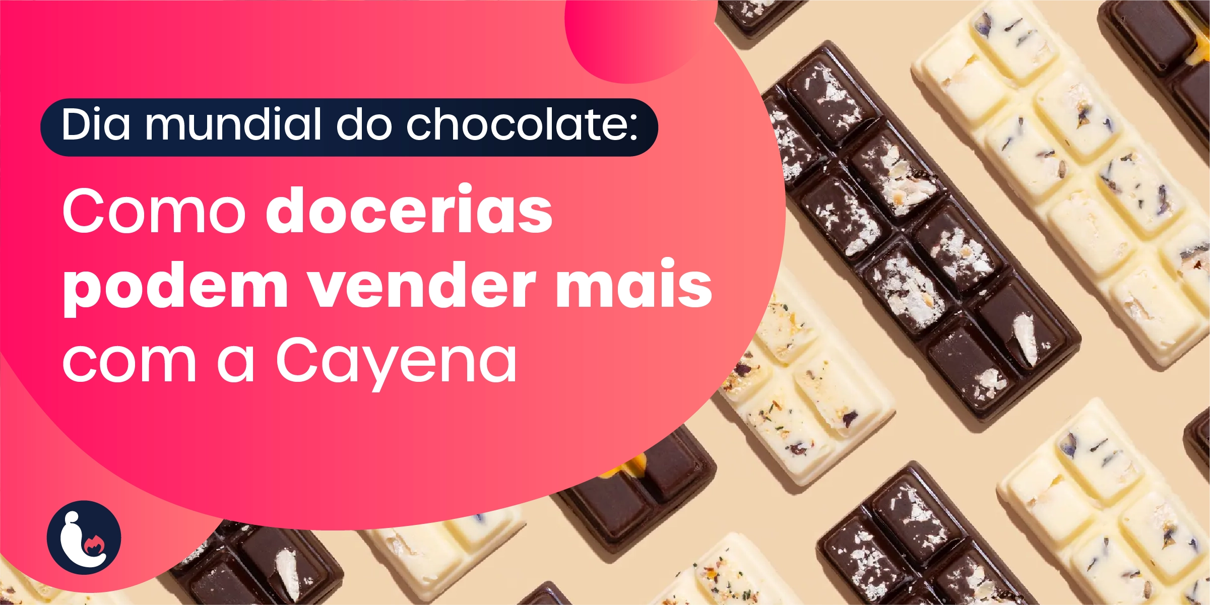 imagem com vários bombons representando o dia do chocolate